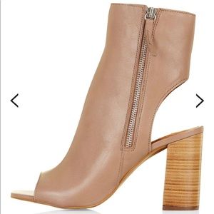 Topshop home peep toe boot